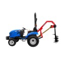 Tractor LS XJ25 MEC con neumáticos para hierba y equipo de perforación 4FARMER