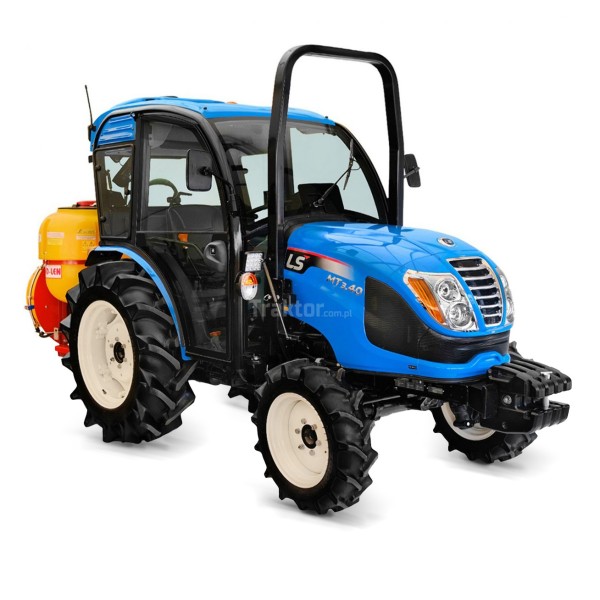 LS-Traktor MT3.40 MEC mit Kabine, Klimaanlage und TAD-LEN-Obstgartenspritze