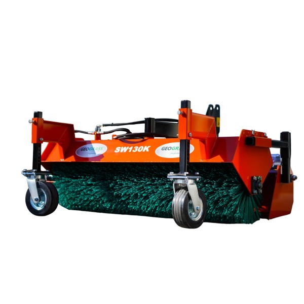 Sweeper SW130 for a tractor with a basket Geograss PPN+STAL