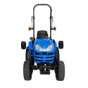 Traktor LS XJ25 MEC s pneumatikami na trávu