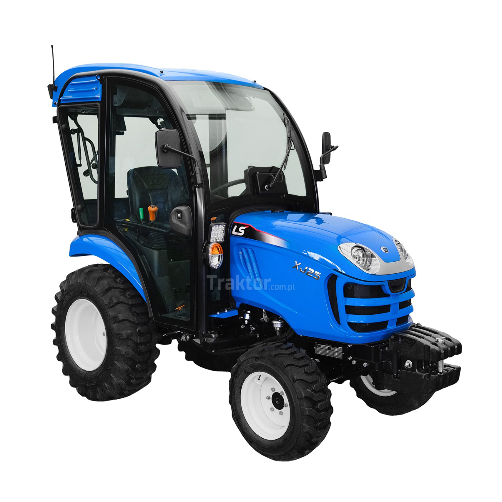 Tractor LS XJ25 MEC con cabina y neumáticos industriales