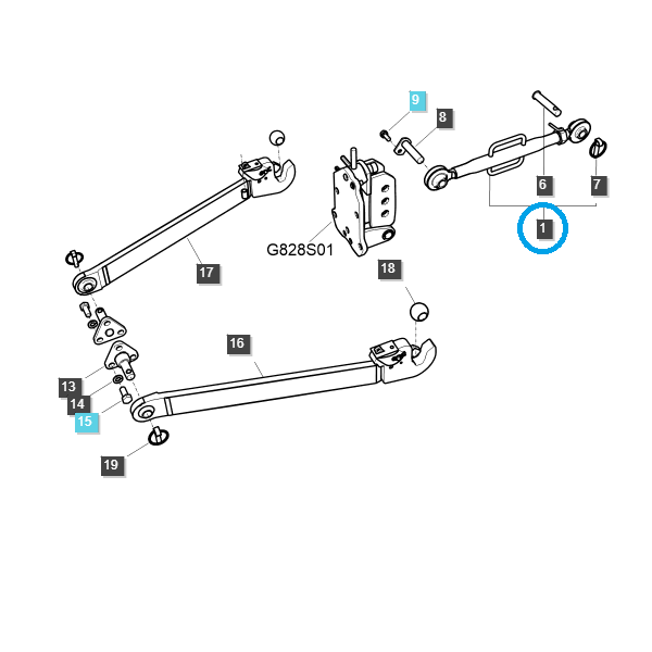 Spannschloss / LS Traktor Nr. 40008084