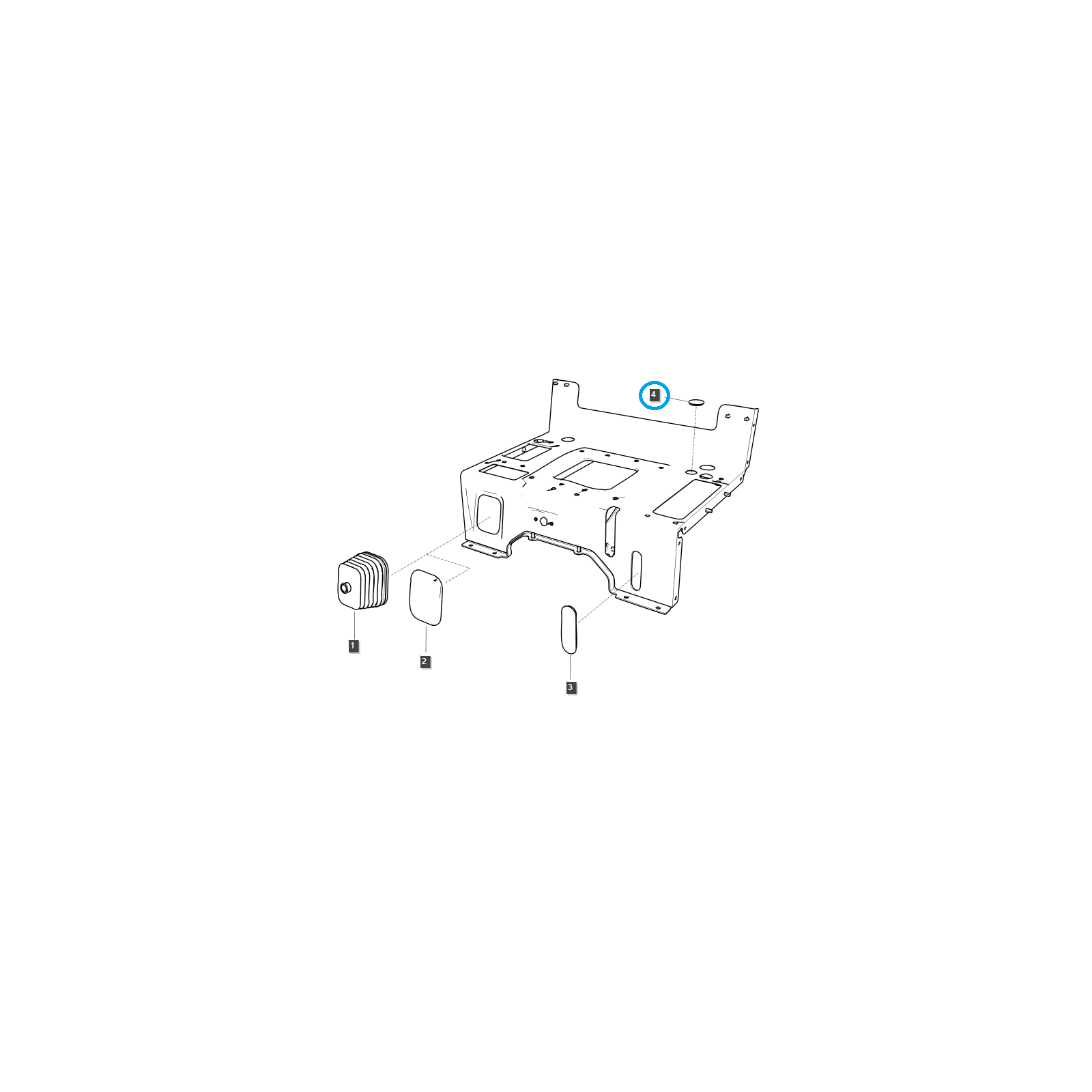 Rubber cap / TRG970 / LS Tractor / no. 40007455