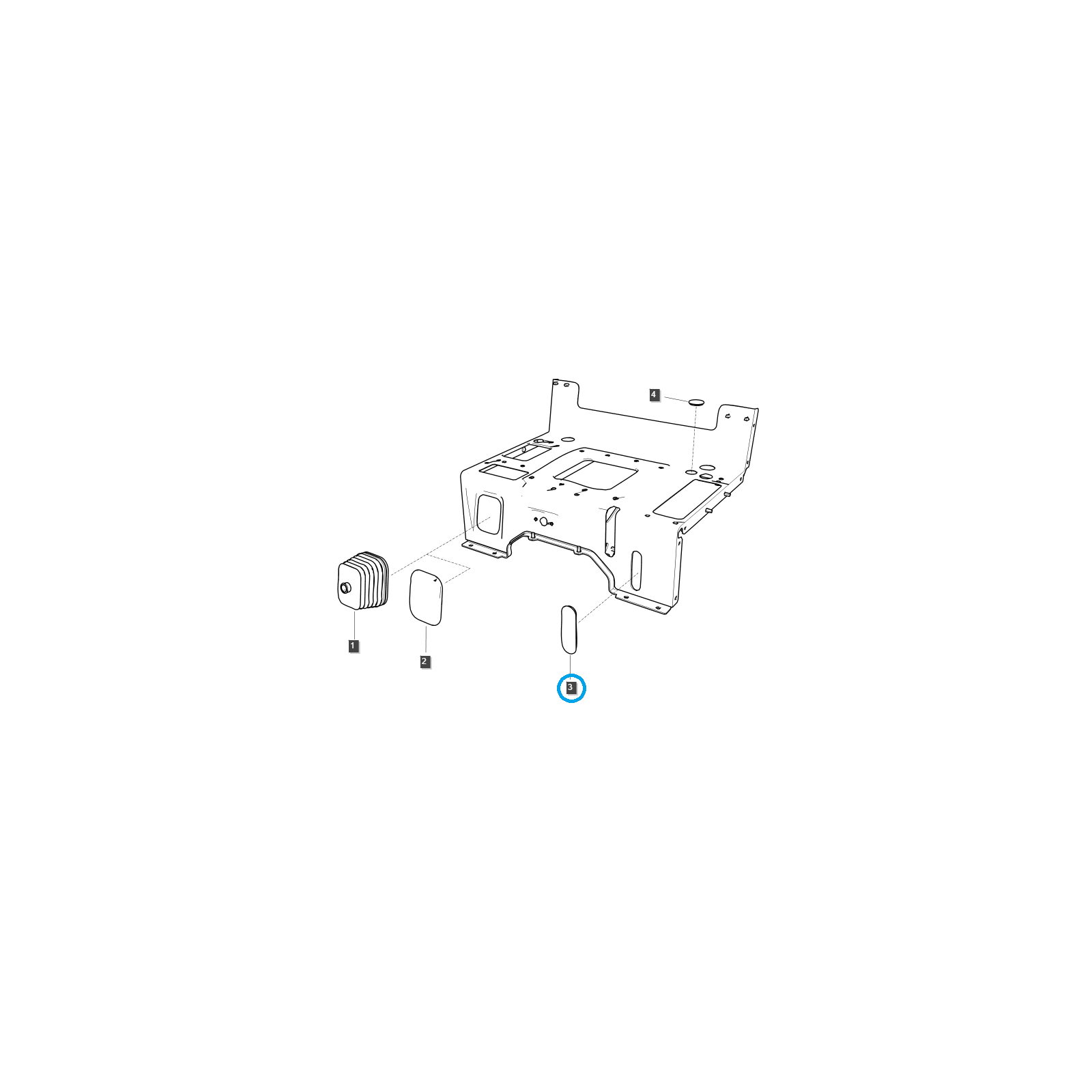 Differentialdeckel / TRG870 / LS Traktor / Nr. 40007368