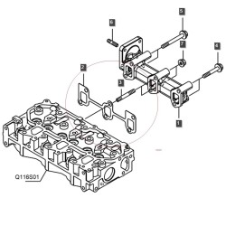 Auspuffkrümmerdichtung / LS Traktor / LS MT1.25