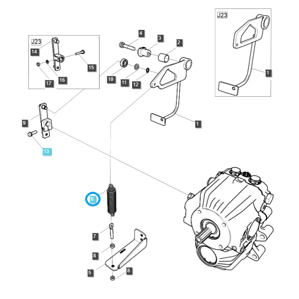 Resorte / TRG292 / Tractor LS / N.° 40224766