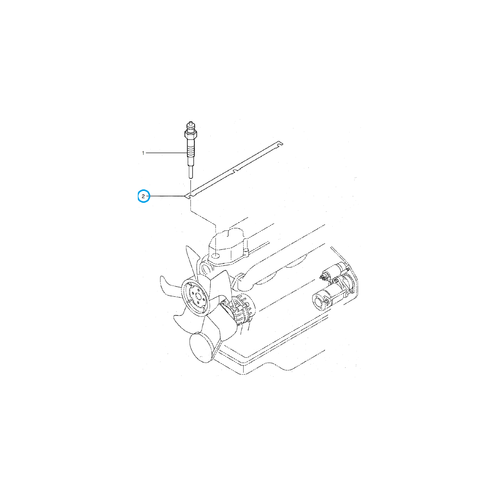 Zündkerzenheizkabel / Ls Traktor 40225028