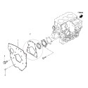 Engine block gasket / LS Tractor / LS XJ25 / LS J23HST / LS J27HST / LS J23 / LS J27 / no. 40109204