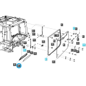 Vidrio de ventana de cabina inferior trasera / TRG863 / Tractor LS / N.º 40430147