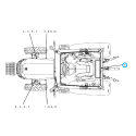 Autocollant de toit de cabine (L) / TRG980 / LS Tracteur n° 40445600