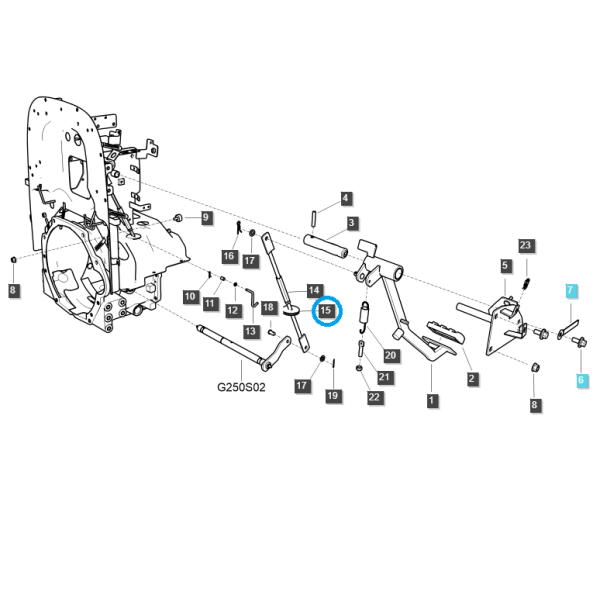 Kupplungszug-Gummiabdeckung / LS MT3.40 / LS MT3.55 / LS MT3.57 / LS MT3.60 / LS MT3.50 / Nr. 40007506