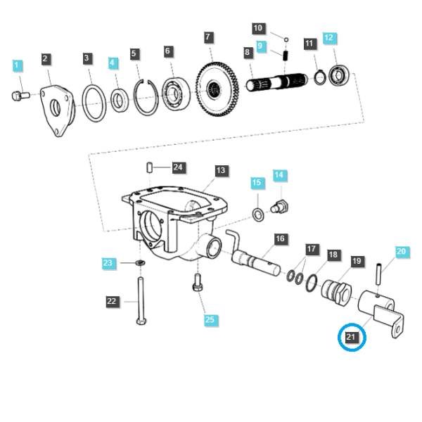 Rameno voliče M/PTO / TRG291 / Ls Traktor 40012235