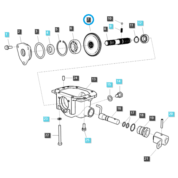 Řetězové kolo M/PTO DRVN / TRG287 / Ls Traktor č. 40029908