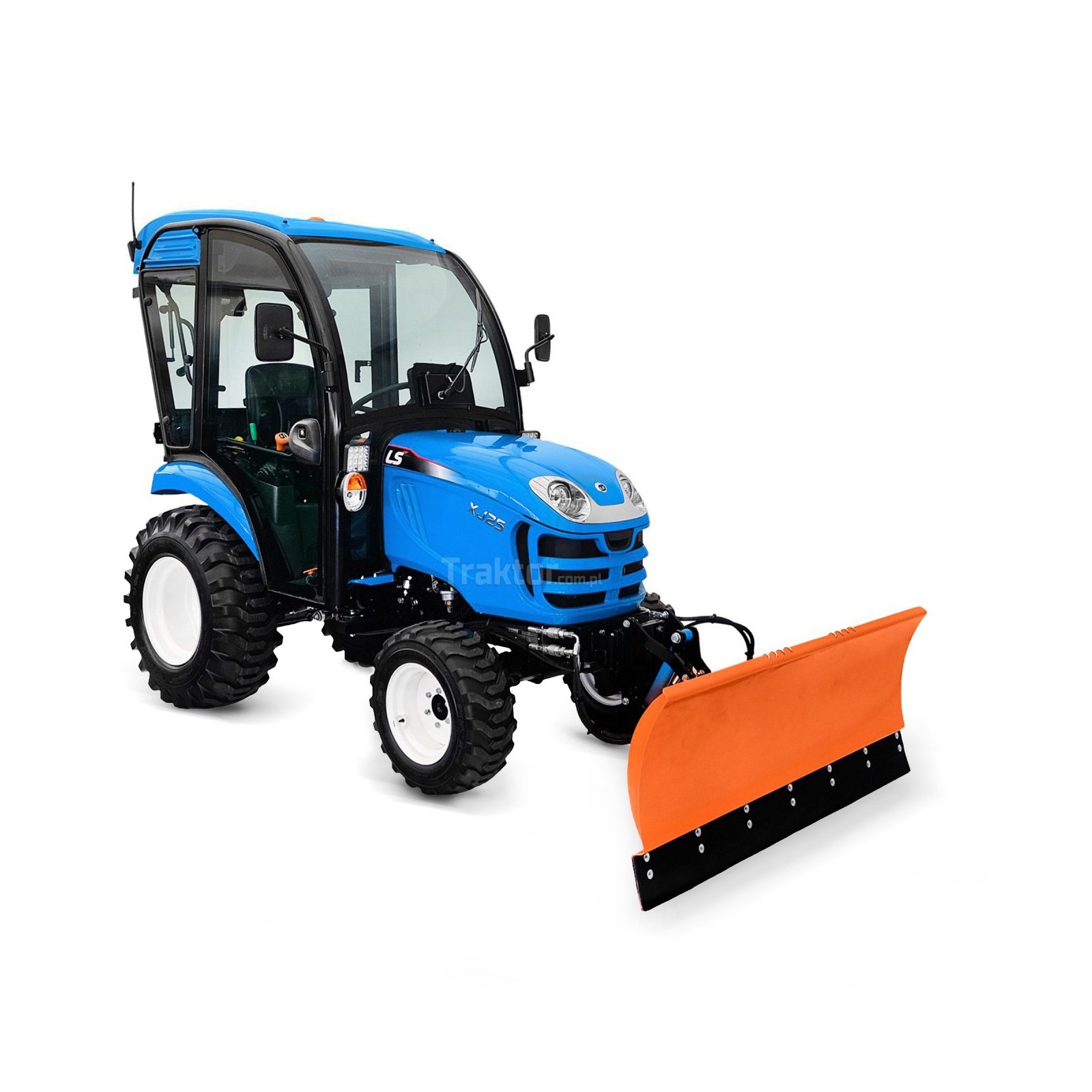 LS-Traktor XJ25 MEC mit Kabine, Industriereifen und Schneepflug