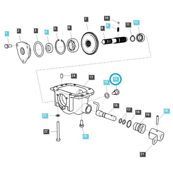 Vypouštěcí zátka oleje / TRG280 / Traktor LS / č. 40229917