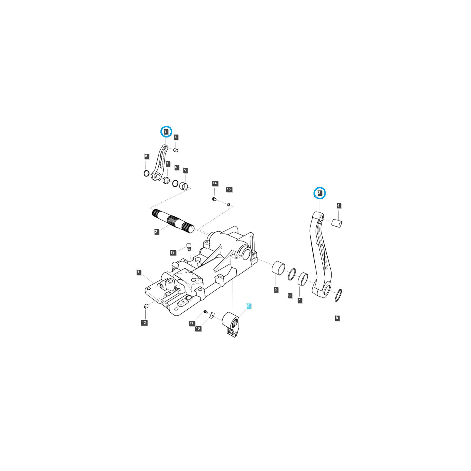 Ramię podnośnika TUZ / LS MT3.40 / LS MT3.55 / LS MT3.57 / LS MT3.60 / TRG821 / 40009177