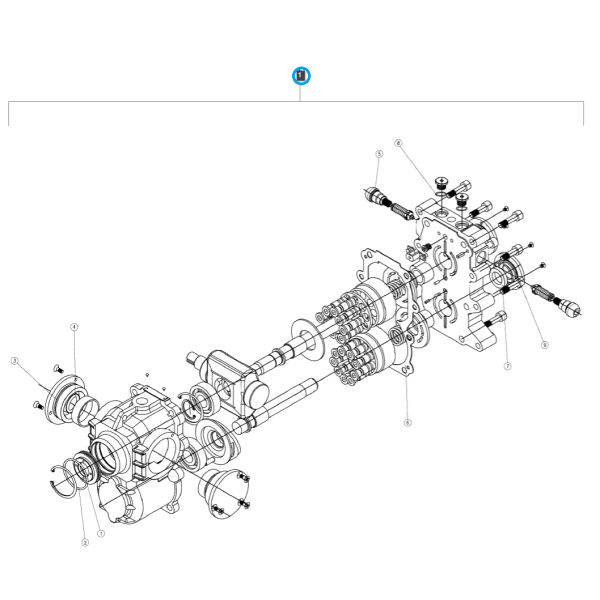 Komplet uszczelek do skrzyni hydrostatycznej LS Tractor nr 40286701 | Traktor.com.pl
