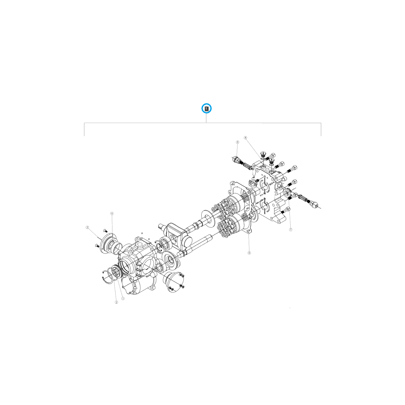 Dichtungssatz für Hydrostatgetriebe / LS Traktor / Nr. 40286563