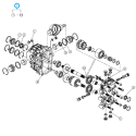 Dichtungssatz für Hydrostatgetriebe / TRG270 / LS Traktor / Nr. 40286576