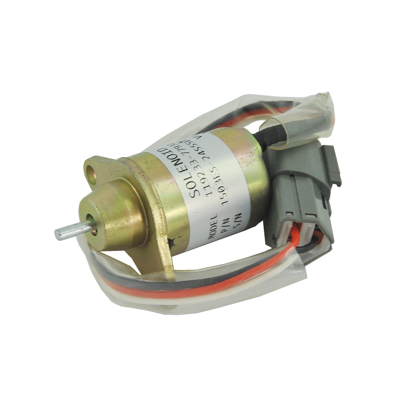 Bobina de extintor / 24 V / Yanmar 3TNV / 3TNE88 / 4TNV / Selenoide / 1503ES-24S5SCU12S / 119233-77932