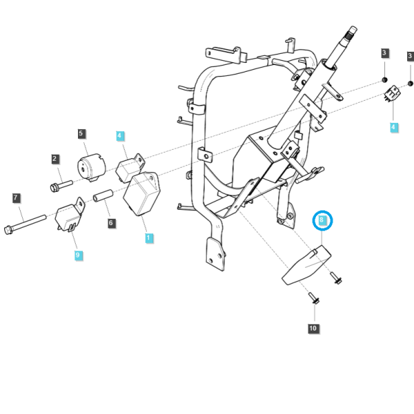 Electronic controller /controller/ TRG750/LS Tractor/no. 40362887 (40277142/40440134/40411226)