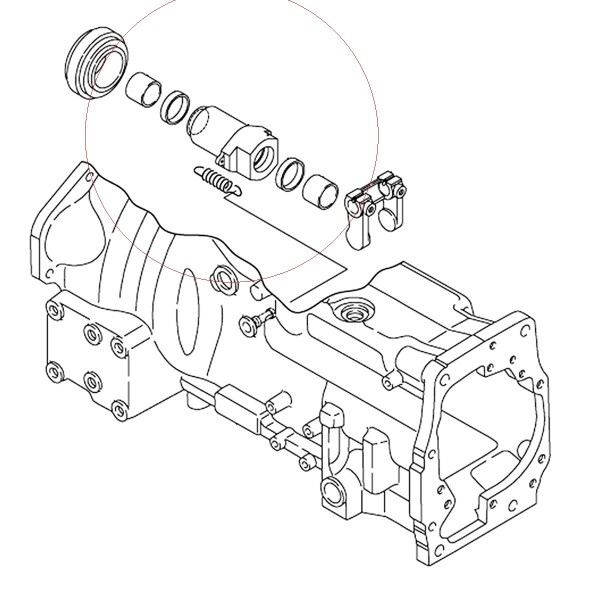 Podpera ložiska spojky / Ø32 mm / Yanmar EF453T / Yanmar 4TNV88 / 1A7780-22220 / 5-15-247-42