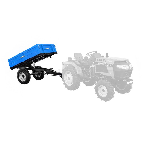 Einachsiger Agraranhänger 1,5T mit Bremse und Kipper 4FARMER