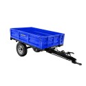 Remorque agricole simple essieu 1,5T avec frein et benne basculante 4FARMER