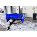 Einachsiger Agraranhänger 1,5T mit Bremse und Kipper 4FARMER