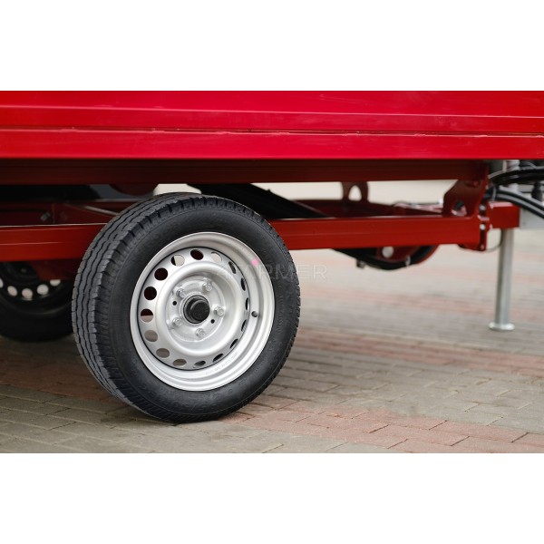 Single-axle agricultural trailer 1.5T with kiper PWS-12 4FARMER