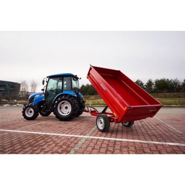 Przyczepa rolnicza jednoosiowa 1,5T z kiprem PWS-12 4FARMER