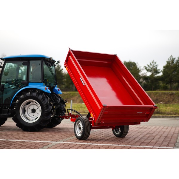 Przyczepa rolnicza jednoosiowa 1,5T z kiprem PWS-12 4FARMER