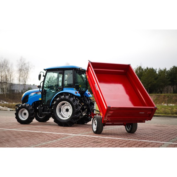 Przyczepa rolnicza jednoosiowa 1,5T z kiprem PWS-12 4FARMER