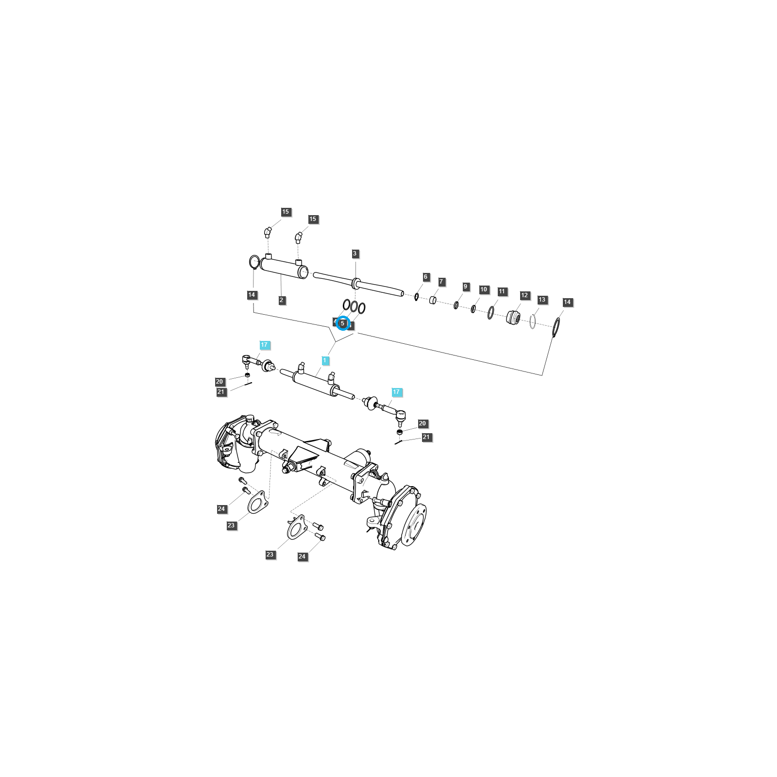 Joint torique / LS XJ25 / LS MT1.25 / S801034010 / Tracteur LS / n° 40116556