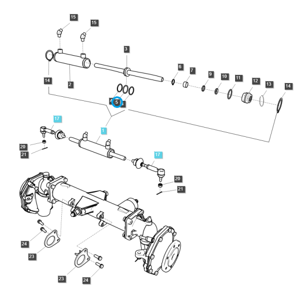 O-krúžok / LS XJ25 / LS MT1.25 / S801034010 / Traktor LS / č. 40116556