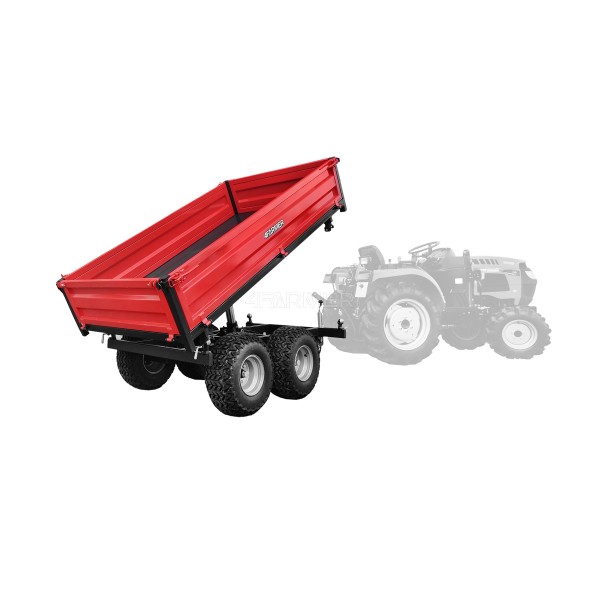 Remolque agrícola de dos ejes 2,5T con remolque 4FARMER