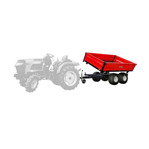 Przyczepa rolnicza dwuosiowa 2,5T z kiprem 4FARMER
