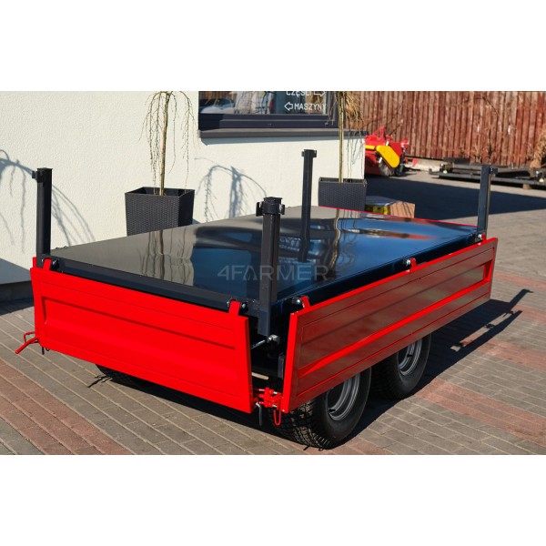 Two-axle agricultural trailer 2.5T with a 4FARMER trailer