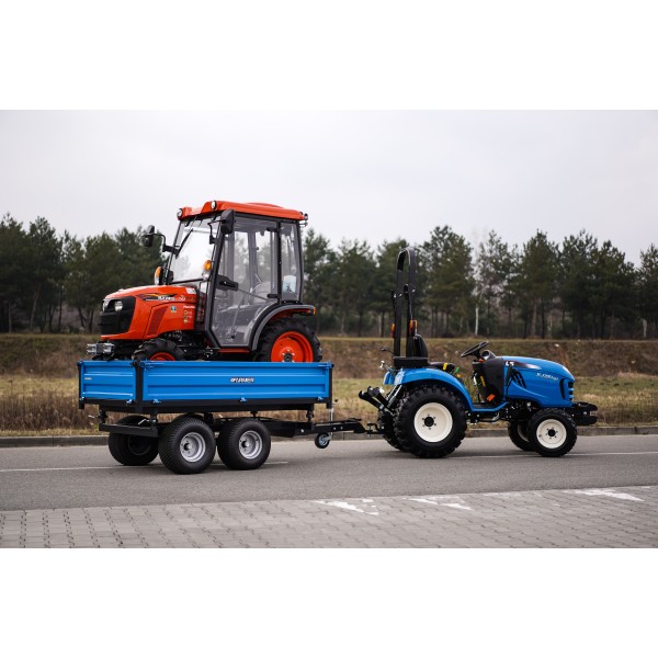 Przyczepa rolnicza dwuosiowa 2,5T z kiprem 4FARMER