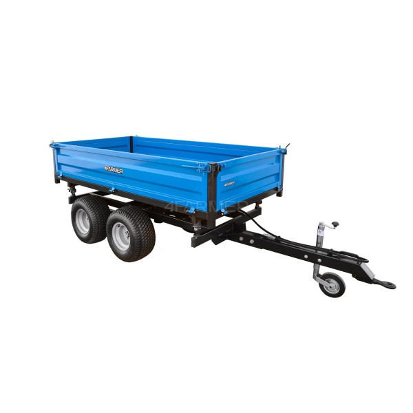 Two-axle agricultural trailer 2.5T with a 4FARMER trailer
