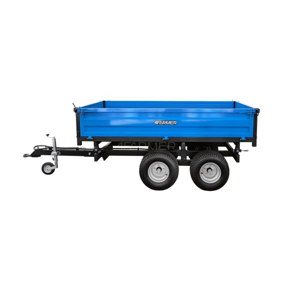 Zweiachsiger Agraranhänger 2,5T mit 4FARMER-Anhänger