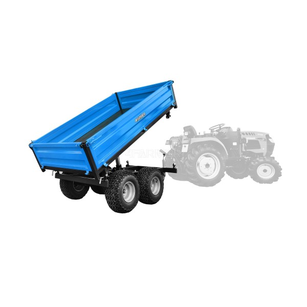 Dvounápravový zemědělský přívěs 2,5T s přívěsem 4FARMER