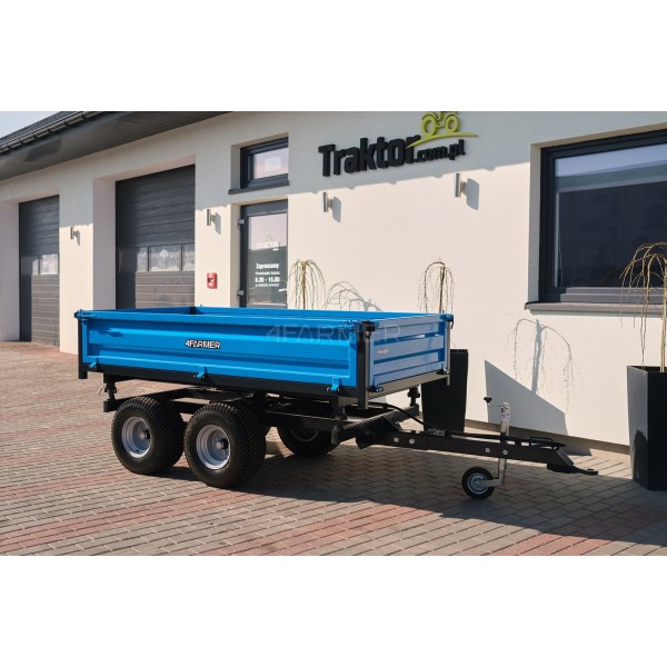 Two-axle agricultural trailer 2.5T with a 4FARMER trailer