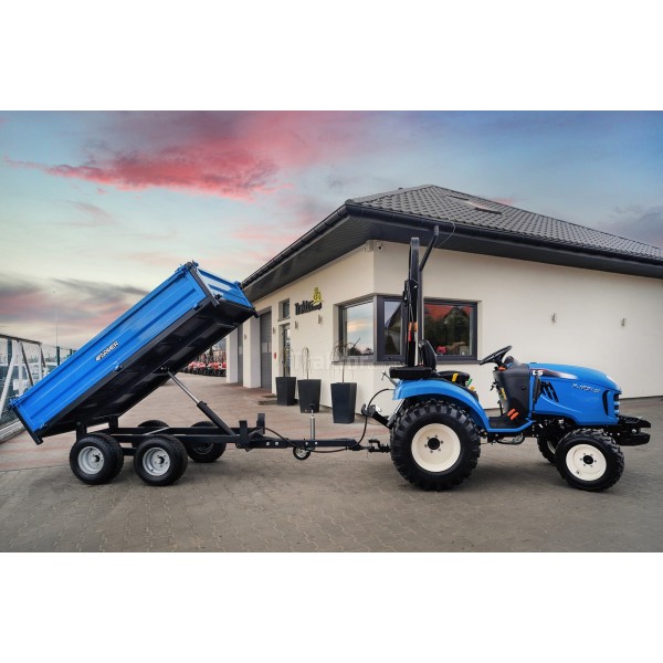 Przyczepa rolnicza dwuosiowa 2,5T z kiprem 4FARMER | Traktor.com.pl