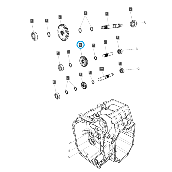 Sprocket 25T PTO/PTO / TRG287 / Ls Tractor 40196992