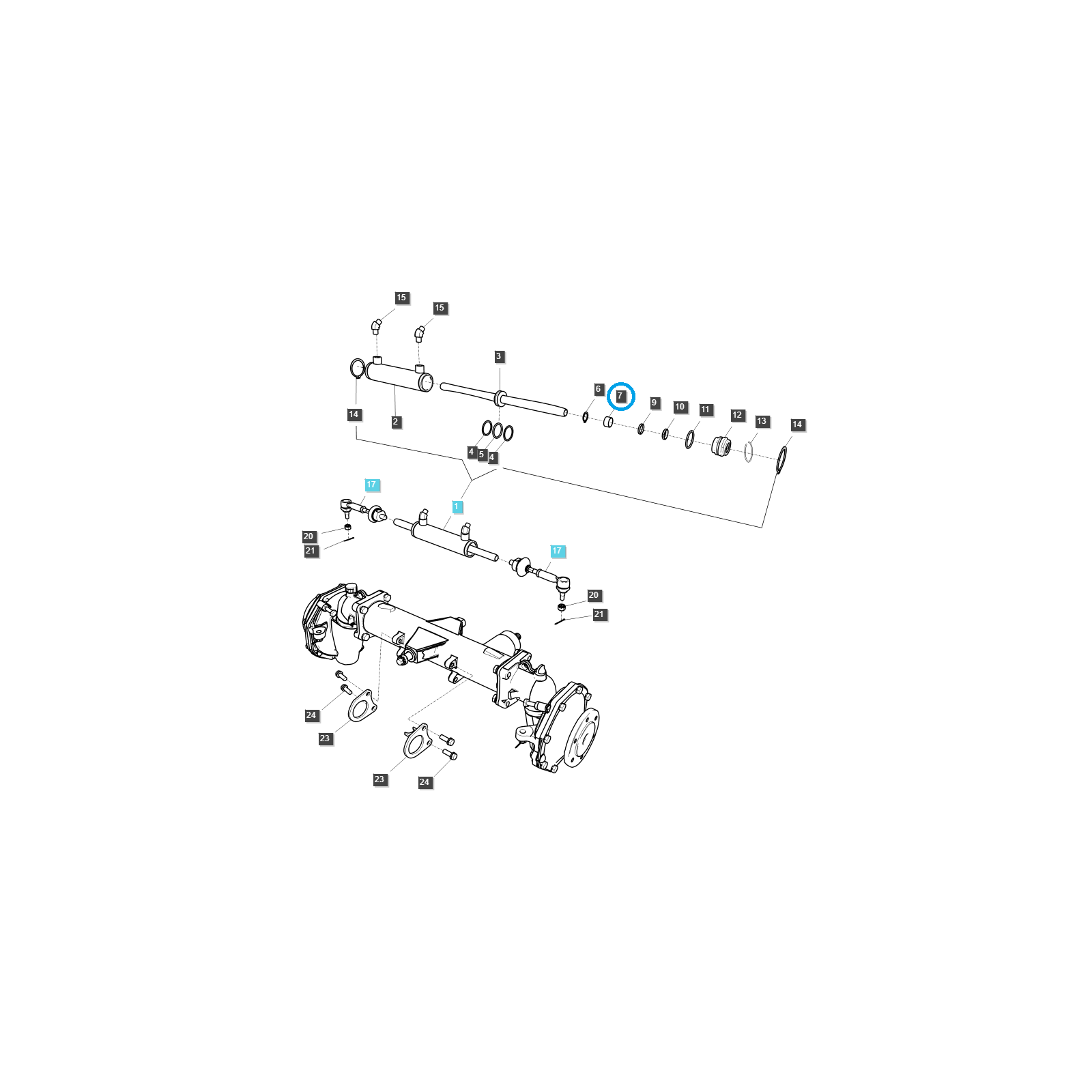 Entretoise / TRG000 / Tracteur LS / N° 40249474
