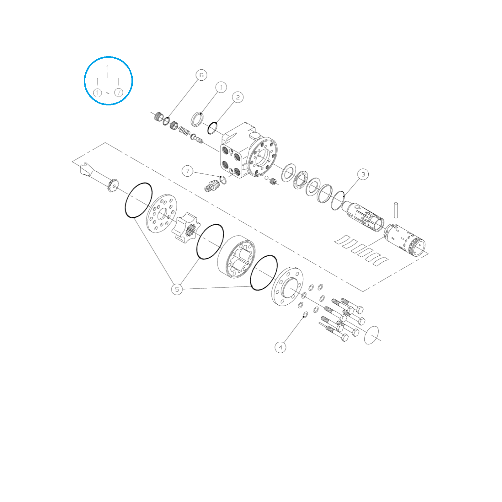 Dichtungssatz / TRG630 / LS Traktor / Nr. 40289688