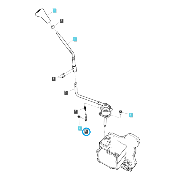 Držiak radiacej páky / TRG292 / Ls Traktor 40292850