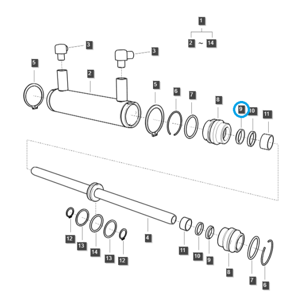 Tesnenie / TRG630 / Traktor LS / č. 40327581