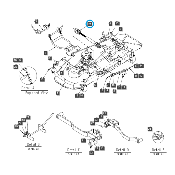 Wałek napędu kosiarki / Wałek cardana / LS Tractor 40378751